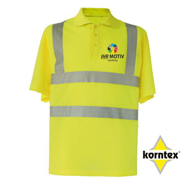 Hi-Vis Broken Reflective Premium Polo Shirt Manchester individuell bedruckt