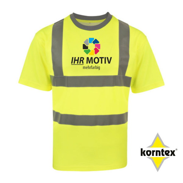 Heavy Duty Polycotton Hi-Vis T-Shirt Barcelona individuell bedruckt