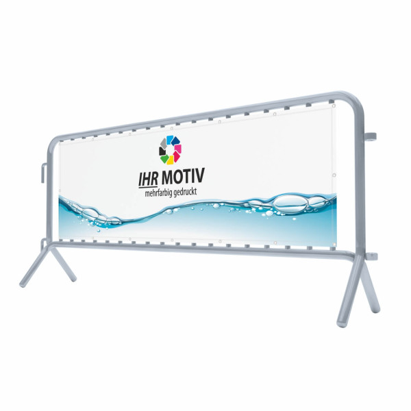 Absperrgitter-Banner 215 x 73 cm einseitig