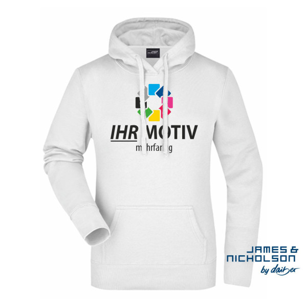 Ladies Hooded Sweat individuell bedruckt