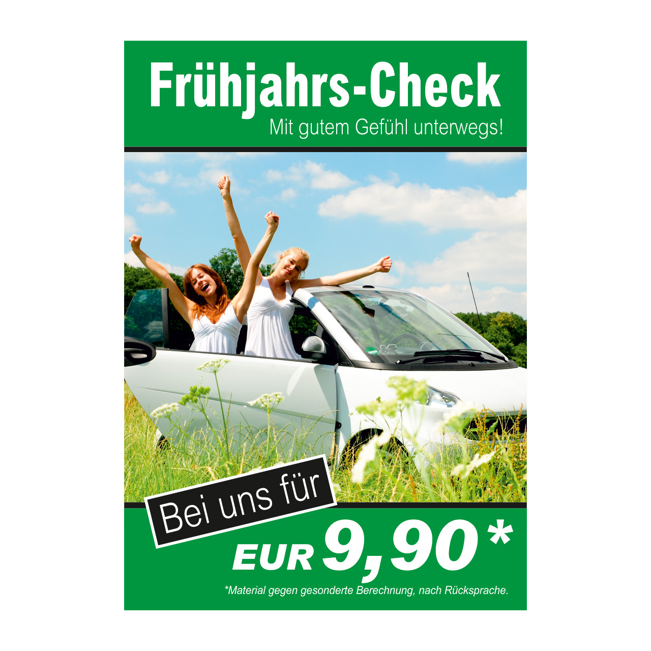 Plakat DIN A0 "Frühjahrs-Check" | Plakate | Kundenkommunikation