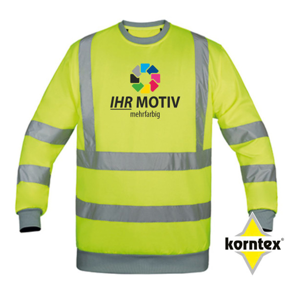 Hi-Vis Workwear Sweatshirt Limerick individuell bedruckt