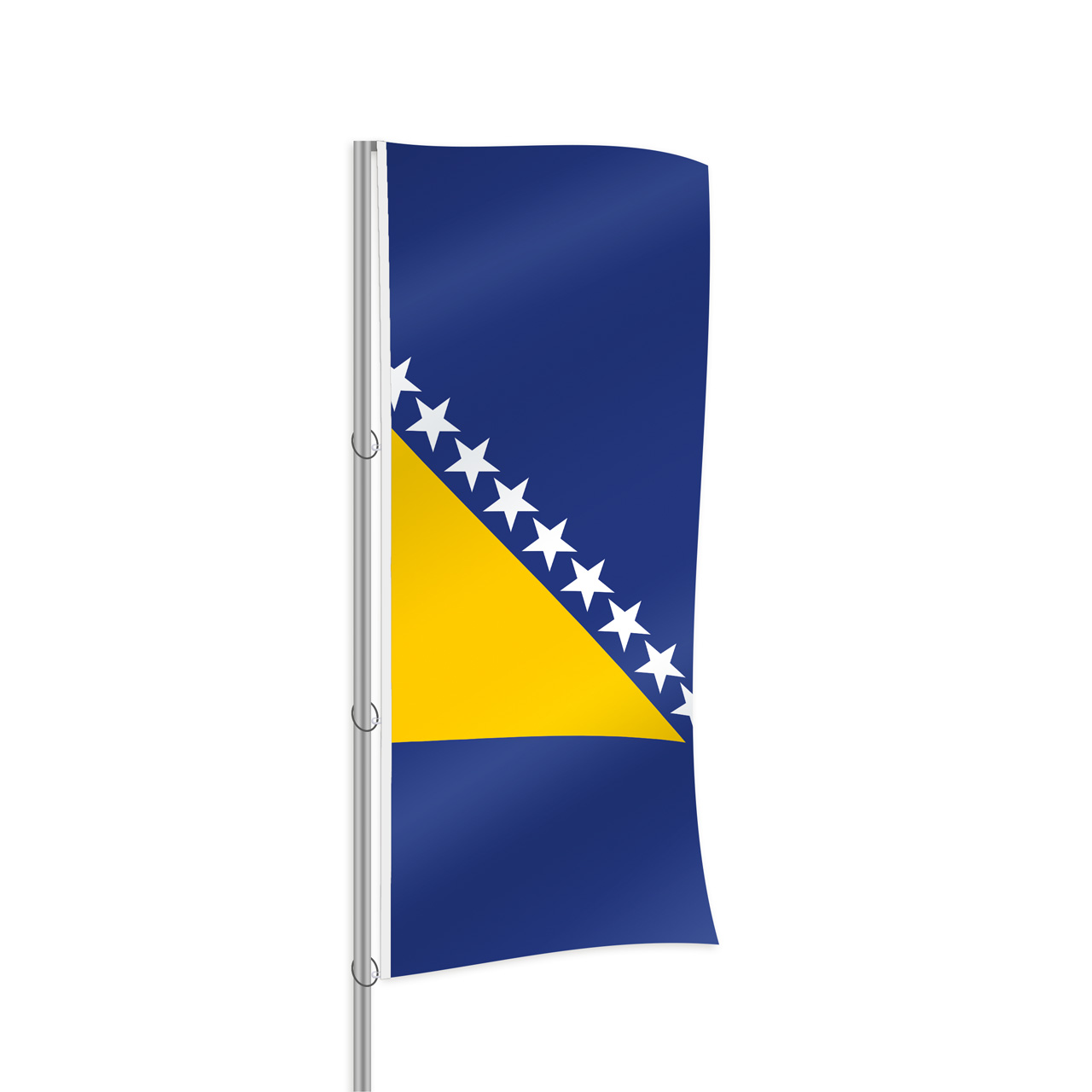 Fahne Flagge Bosnien-Herzegowina-Deutschland im Hochformat verschiedene  Größen