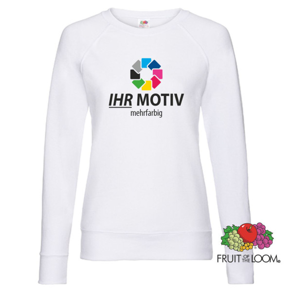 Ladies Lightweight Raglan Sweat individuell bedruckt